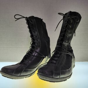 Oliver Sibil Z Black Lace-Up  Boots